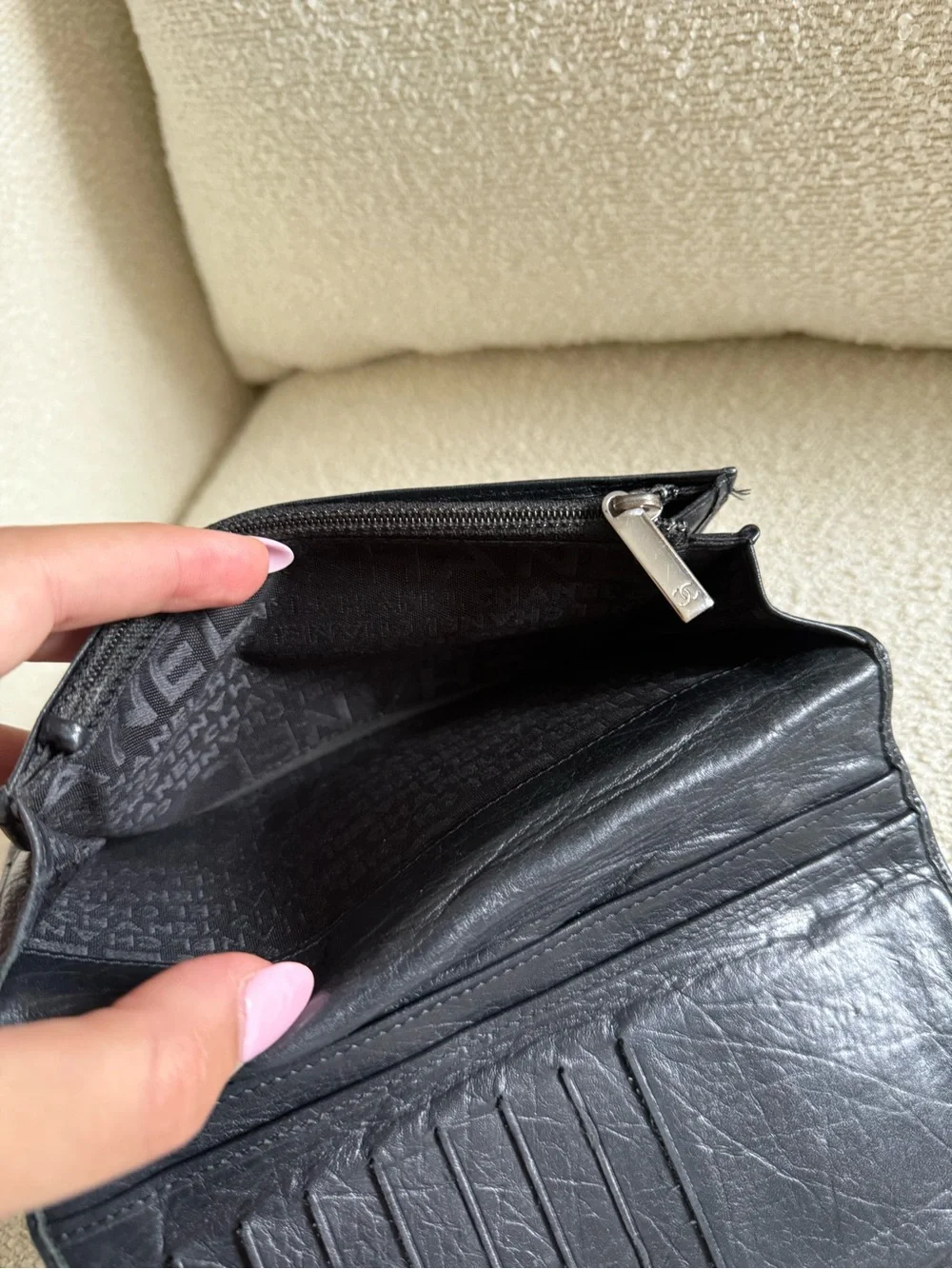 Chanel Black Long Wallet
